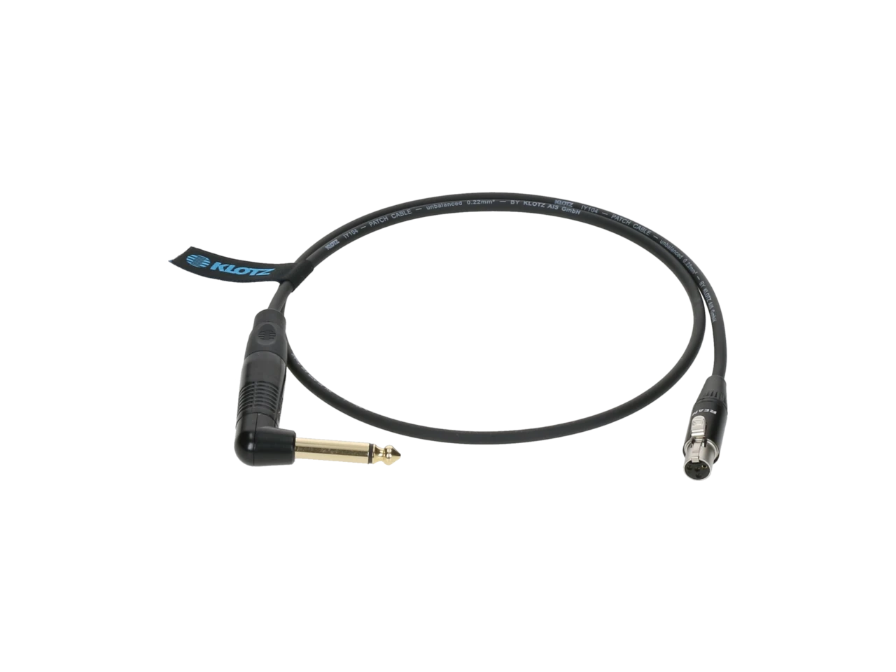 Klotz Kabel für Shure Wireless Systeme - Winkelklinke 0,7m